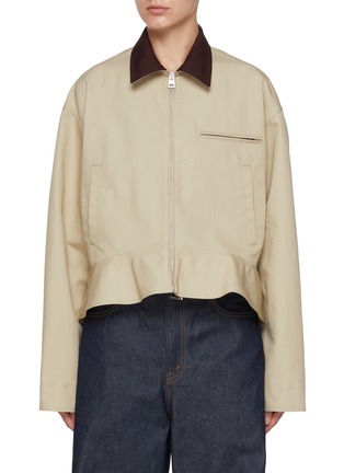Main View - Click To Enlarge - JW ANDERSON - Curved Hem Workwear Jacket