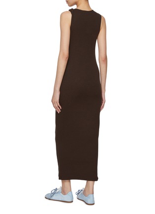 Back View - Click To Enlarge - JW ANDERSON - Anchor Embroidered Twisted Strap Dress