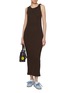 Figure View - Click To Enlarge - JW ANDERSON - Anchor Embroidered Twisted Strap Dress