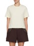 Main View - Click To Enlarge - JW ANDERSON - Embroidered Anchor Panelled Cotton T-Shirt