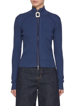 Main View - Click To Enlarge - JW ANDERSON - Zip Up Knit Cardigan