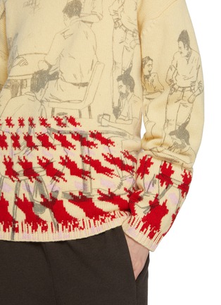  - JW ANDERSON - Printed Jacquard Wool Blend Sweater