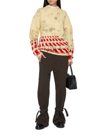 Figure View - Click To Enlarge - JW ANDERSON - Printed Jacquard Wool Blend Sweater