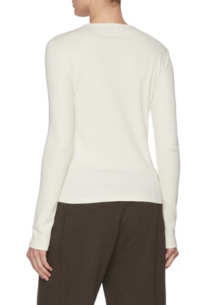 Back View - Click To Enlarge - JW ANDERSON - Anchor Embroidery Long Sleeve Top
