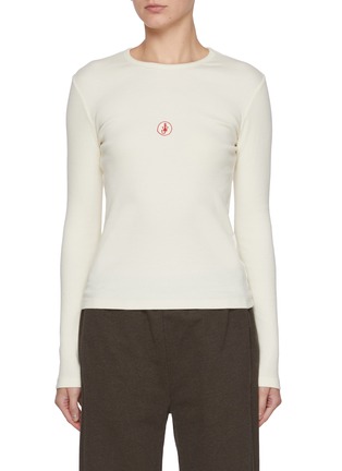 Main View - Click To Enlarge - JW ANDERSON - Anchor Embroidery Long Sleeve Top