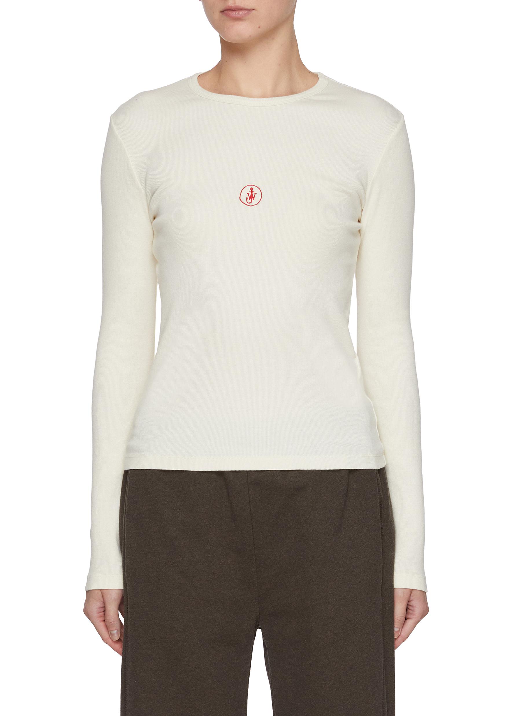 JW ANDERSON | Anchor Embroidery Long Sleeve Top | Women
