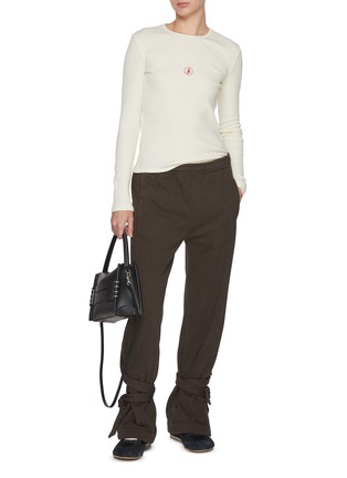 Figure View - Click To Enlarge - JW ANDERSON - Anchor Embroidery Long Sleeve Top
