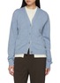Main View - Click To Enlarge - JW ANDERSON - Contrast Layered Wool Cashmere Cardigan