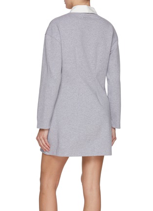 Back View - Click To Enlarge - JW ANDERSON - Long Sleeve Polo Dress