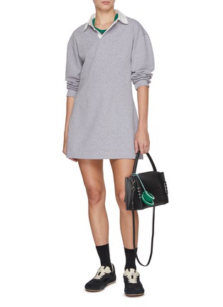 Figure View - Click To Enlarge - JW ANDERSON - Long Sleeve Polo Dress