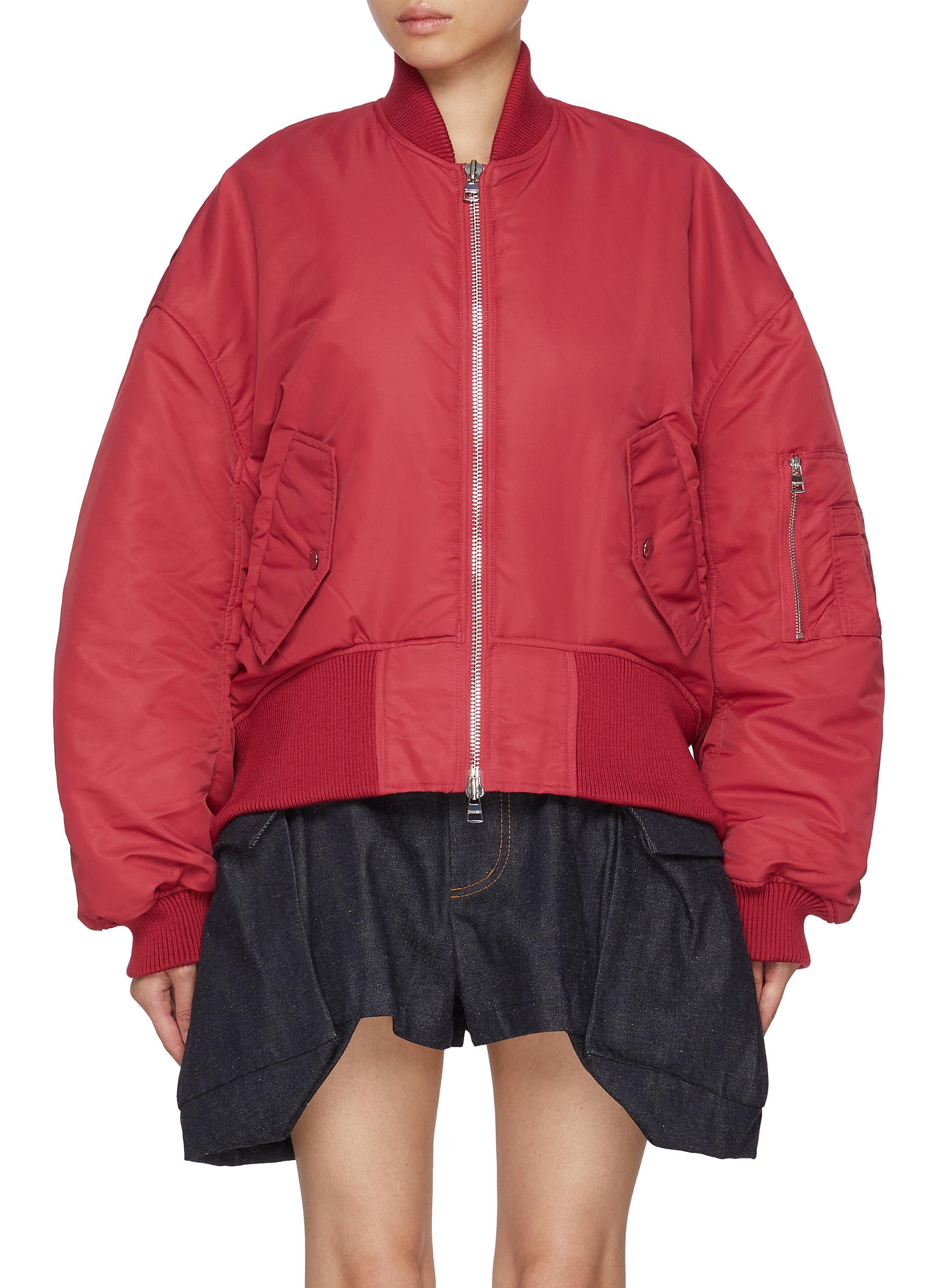 ブルゾン J W ANDERSON OVERSIZED CUVERD BOMBER (JK0381PG1696 595) CURVED HEM OVERSIZED BOMBER JACKET – JW Anderson