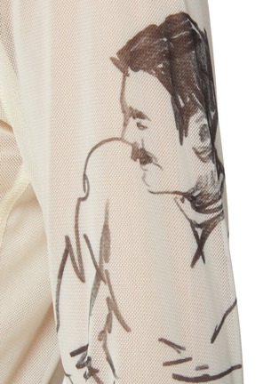  - JW ANDERSON - Printed Sheer Mesh Top