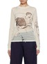 Main View - Click To Enlarge - JW ANDERSON - Printed Sheer Mesh Top