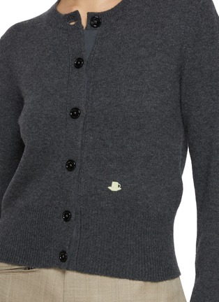  - JW ANDERSON - Contrast Embroidered Wool Cardigan
