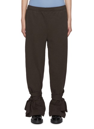 Main View - Click To Enlarge - JW ANDERSON - Tied Bow Cotton Joggers