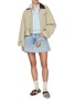 Figure View - Click To Enlarge - JW ANDERSON - Crockery Embroidered Cotton Polo Sweatshirt