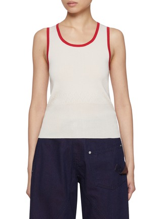 Main View - Click To Enlarge - JW ANDERSON - Contrast Trim Vest