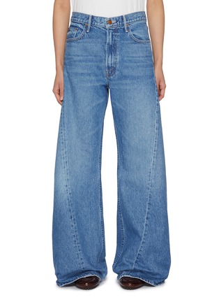 Main View - Click To Enlarge - MOTHER - Snack Twisted Seam Medium Wash Jeans