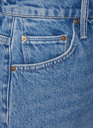  - MOTHER - The Main Course Frayed Hem Cotton Denim Shorts