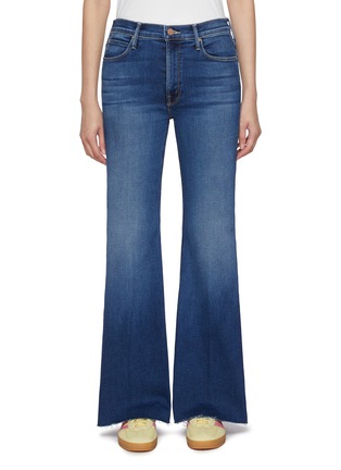 Main View - Click To Enlarge - MOTHER - Lil' Doozy Frayed Hem Flared Jeans