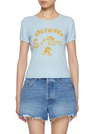 Main View - Click To Enlarge - MOTHER - The Itty Bitty Ringer Cotton T-Shirt
