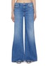 Main View - Click To Enlarge - MOTHER - Roller Frayed Wide Leg Jeans