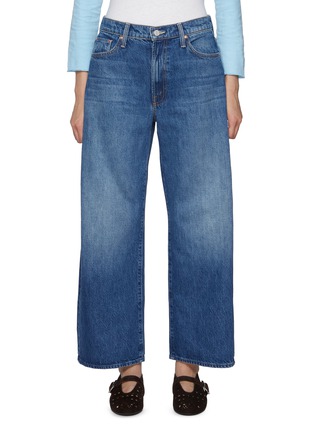 Main View - Click To Enlarge - MOTHER - The Dodger Ankle Cherry Embroidered Medium Wash Jeans