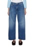 Main View - Click To Enlarge - MOTHER - The Dodger Ankle Cherry Embroidered Medium Wash Jeans