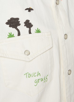  - MOTHER - The All My Exes Embroidered Cotton Western Shirt