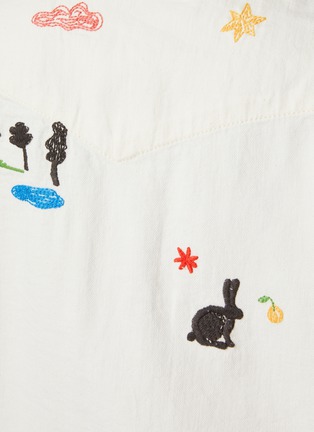  - MOTHER - The All My Exes Embroidered Cotton Western Shirt