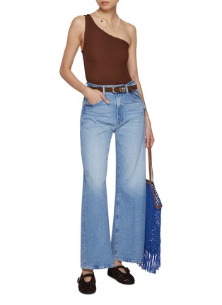 Figure View - Click To Enlarge - MOTHER - The Lil Lasso Sneak Light Wash Petite Jeans