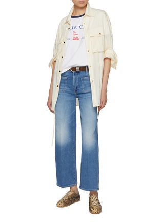 Figure View - Click To Enlarge - MOTHER - The Patch Pocket Ankle Medium Wash Jeans