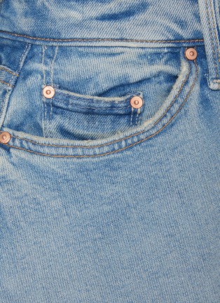  - MOTHER - The Flutter Frayed Hem Denim Shorts