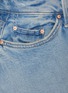  - MOTHER - The Flutter Frayed Hem Denim Shorts