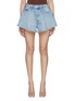 Main View - Click To Enlarge - MOTHER - The Flutter Frayed Hem Denim Shorts