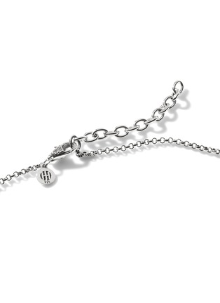 Detail View - Click To Enlarge - JOHN HARDY - JH Essentials Sapphire Spinel Hammered Sterling Silver Mini Rolo Chain Necklace — Size 18-20