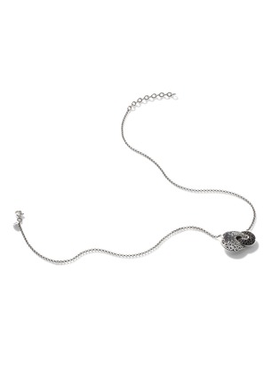  - JOHN HARDY - JH Essentials Sapphire Spinel Hammered Sterling Silver Mini Rolo Chain Necklace — Size 18-20