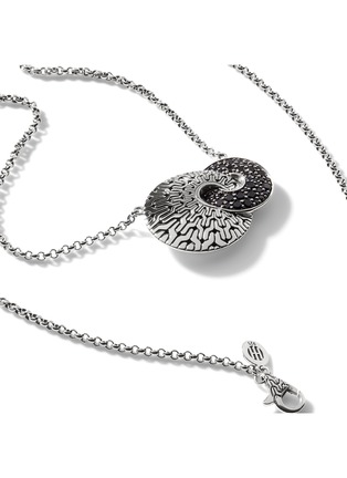  - JOHN HARDY - JH Essentials Sapphire Spinel Hammered Sterling Silver Mini Rolo Chain Necklace — Size 18-20