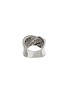 Detail View - Click To Enlarge - JOHN HARDY - JH Essentials Diamond Sterling Silver Hammered Ring — Size 7