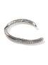 Detail View - Click To Enlarge - JOHN HARDY - Classic Chain Sterling Silver Sapphire Spinel Hammered Twisted Cuff — Size M