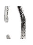  - JOHN HARDY - Classic Chain Sterling Silver Sapphire Spinel Hammered Twisted Cuff — Size M