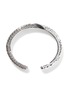  - JOHN HARDY - Classic Chain Sterling Silver Sapphire Spinel Hammered Twisted Cuff — Size M
