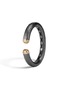 Detail View - Click To Enlarge - JOHN HARDY - Dot 18K Gold Sterling Silver Black Rhodium Cuff — Size M