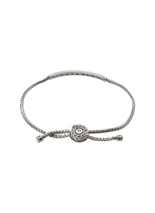 Detail View - Click To Enlarge - JOHN HARDY - JH Essentials Diamond Sterling Silver Pull Through Bracelet — Size S-M