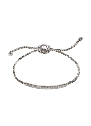 Main View - Click To Enlarge - JOHN HARDY - JH Essentials Diamond Sterling Silver Pull Through Bracelet — Size S-M
