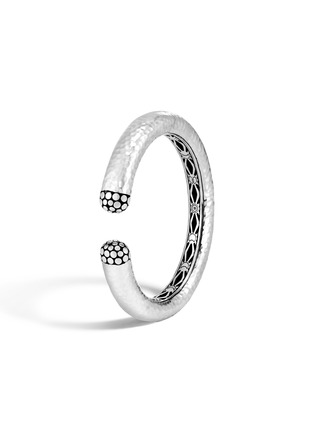 Detail View - Click To Enlarge - JOHN HARDY - Dot Moon Hammered Sterling Silver Cuff — Size M