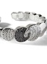  - JOHN HARDY - Classic Chain Sterling Silver Hammered Sapphire Spinel Cuff — Size UM
