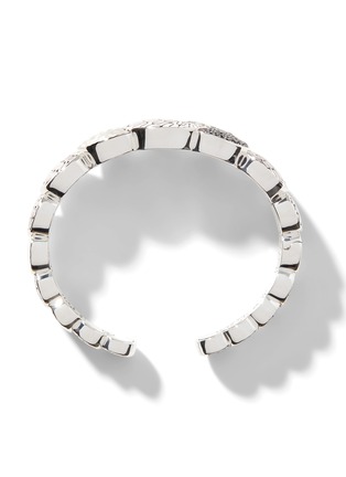  - JOHN HARDY - Classic Chain Sterling Silver Hammered Sapphire Spinel Cuff — Size UM