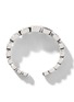  - JOHN HARDY - Classic Chain Sterling Silver Hammered Sapphire Spinel Cuff — Size UM