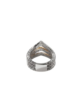 Detail View - Click To Enlarge - JOHN HARDY - Classic Chain 18K Gold Sterling Silver Sapphire Spinel Ring — Size 6